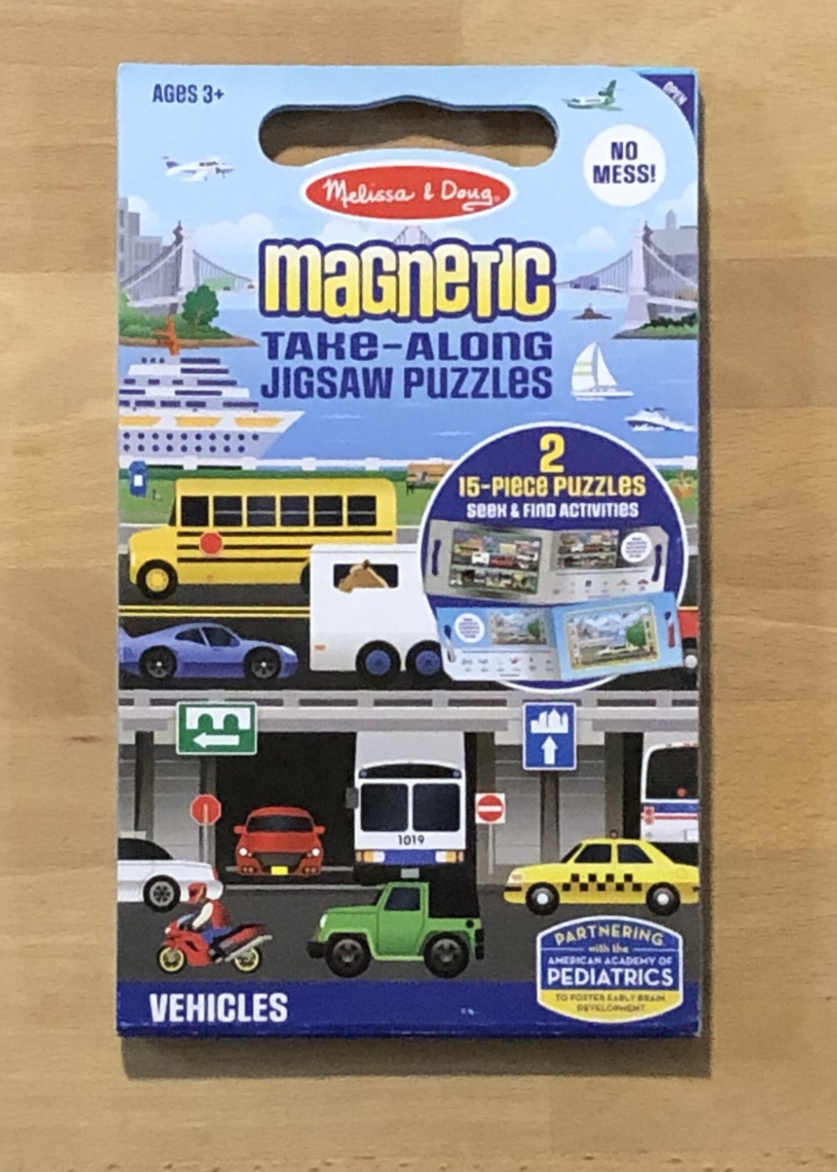 Melissa & Doug Puzzle - Take-Along Magnetic Jigsaw Puzzle: Vehicles