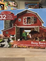 Melissa & Doug Busy Barn Shaped Floor Puzzle (32 Pc.)
