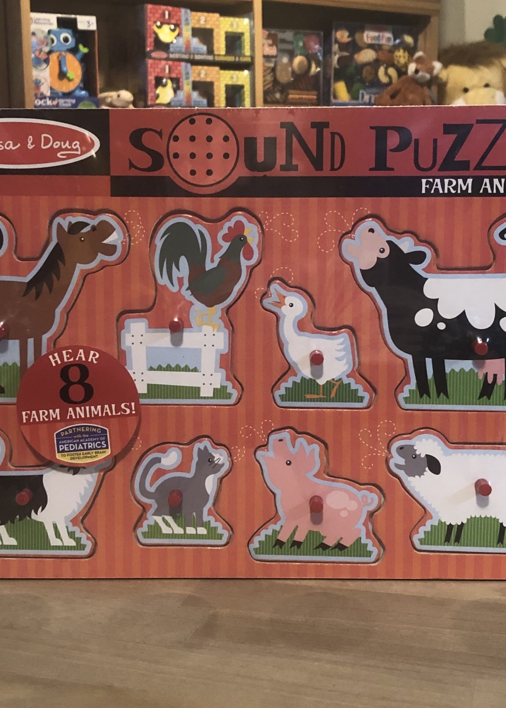 Melissa & Doug Farm Animals Sound Puzzle 8 Pc.