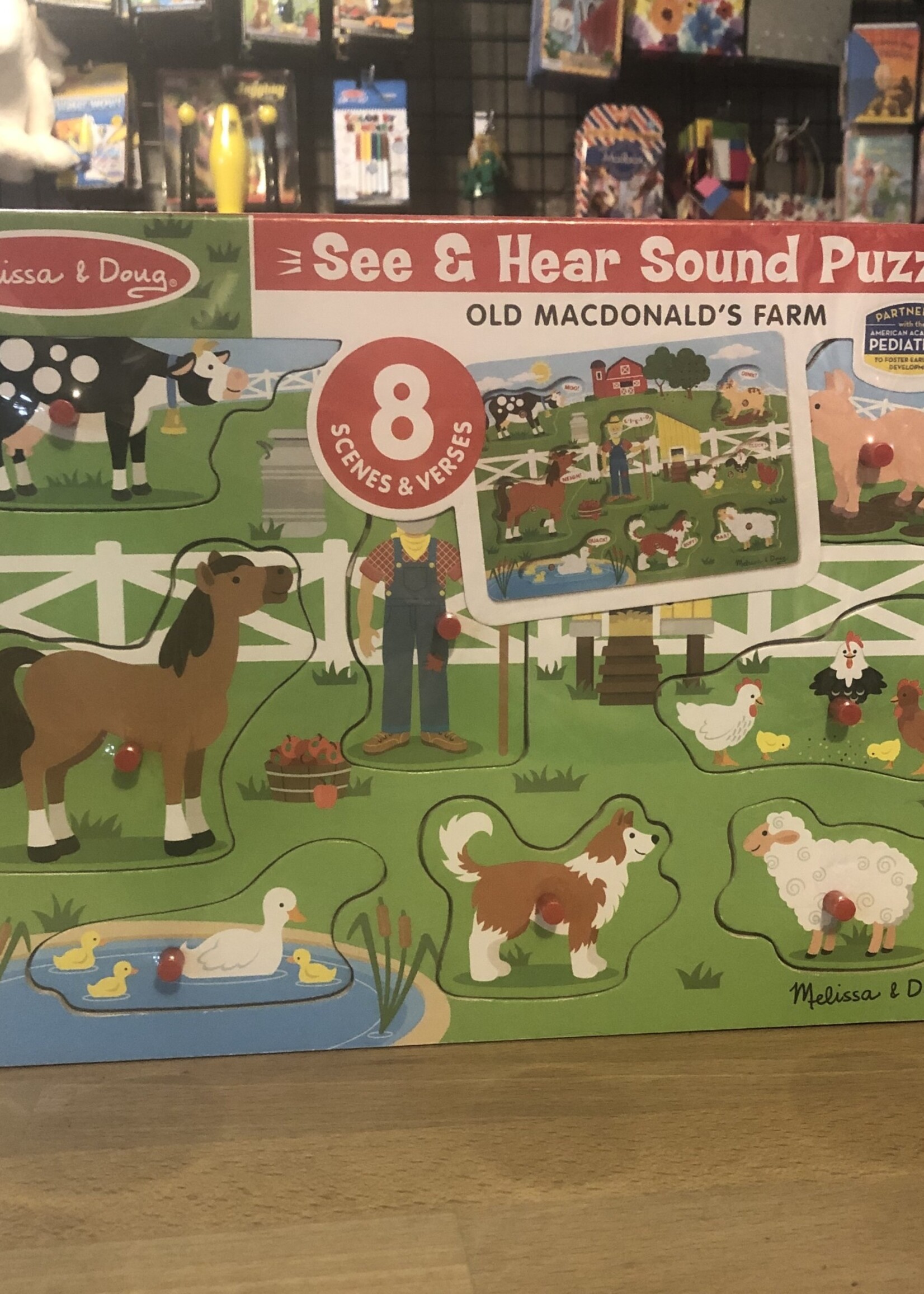 Melissa & Doug Puzzle - Sound: Old MacDonald's Farm Song 8 Pc.