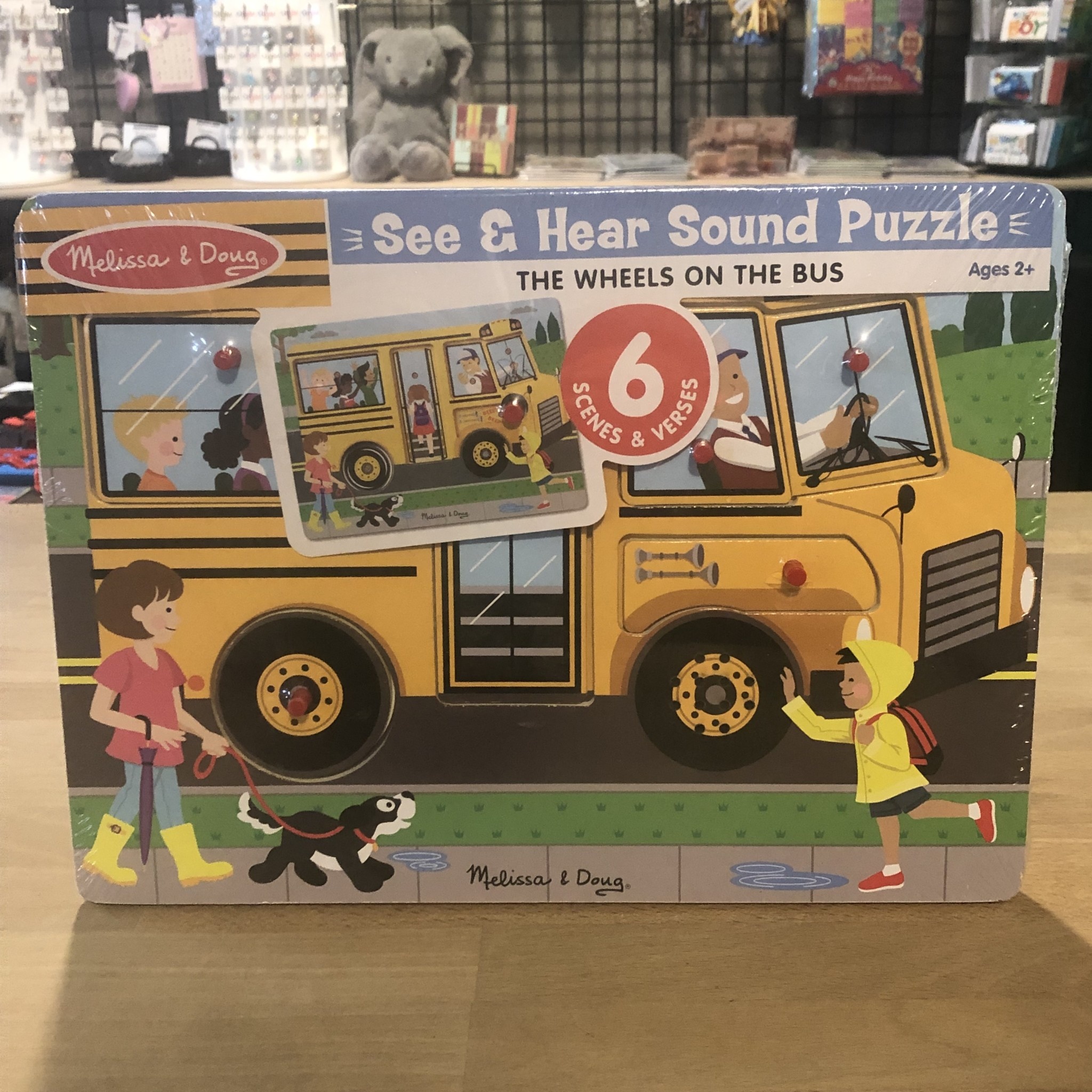 Melissa Doug Puzzle Sound The Wheels On the Bus Song O Toys