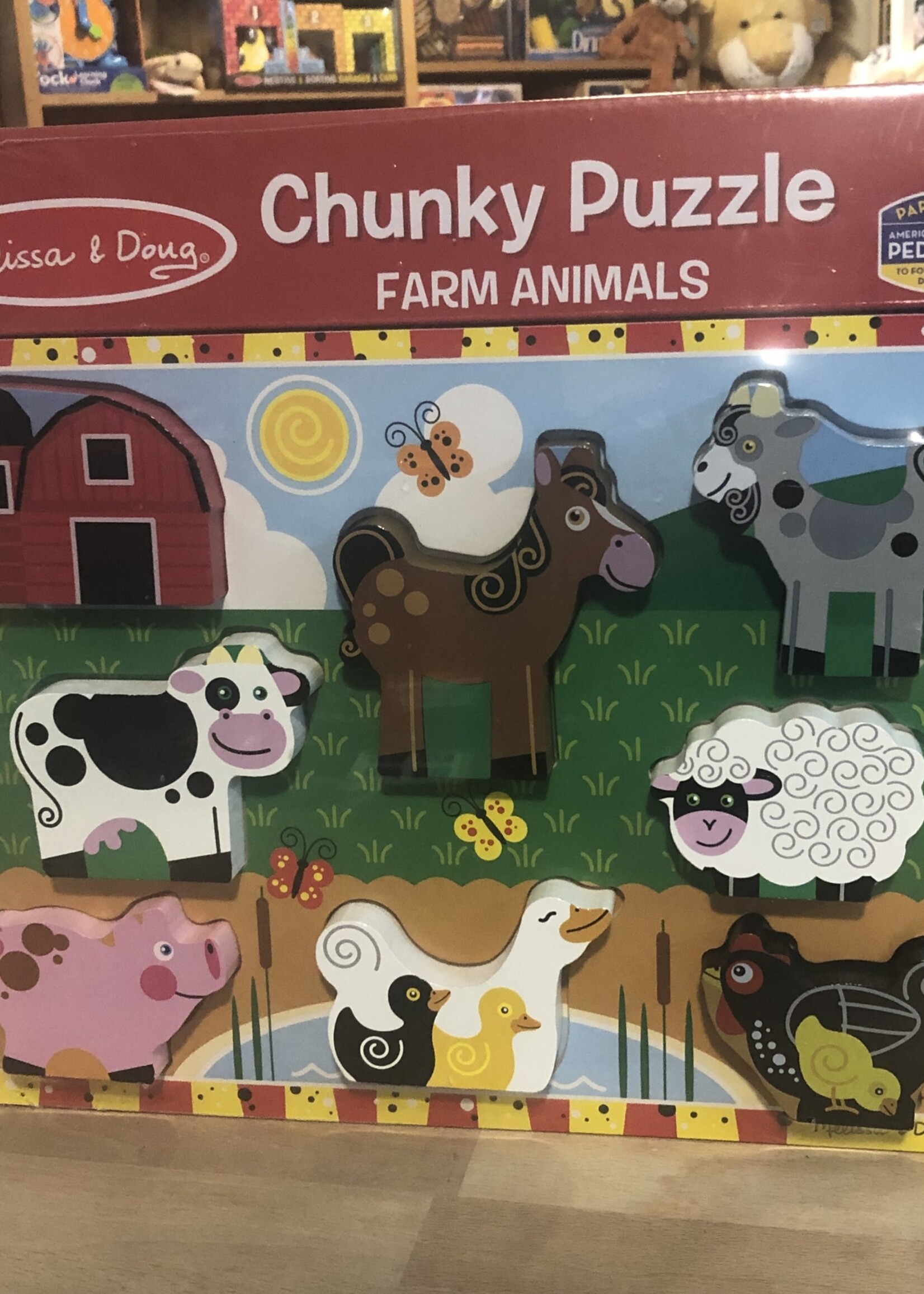 Melissa & Doug Puzzle - Chunky  Farm Animals 2+