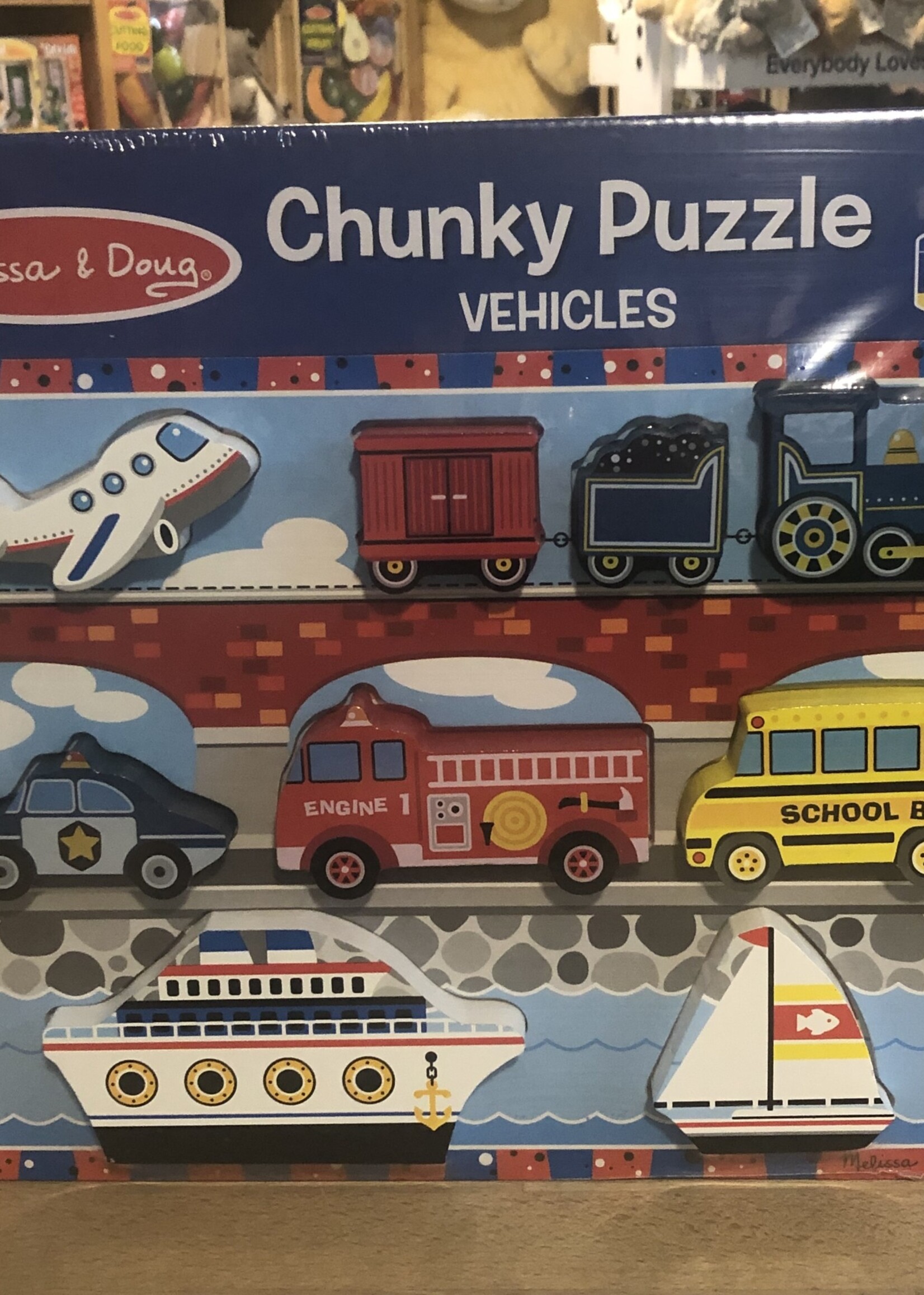 Melissa & Doug Puzzle - Vehicles Chunky