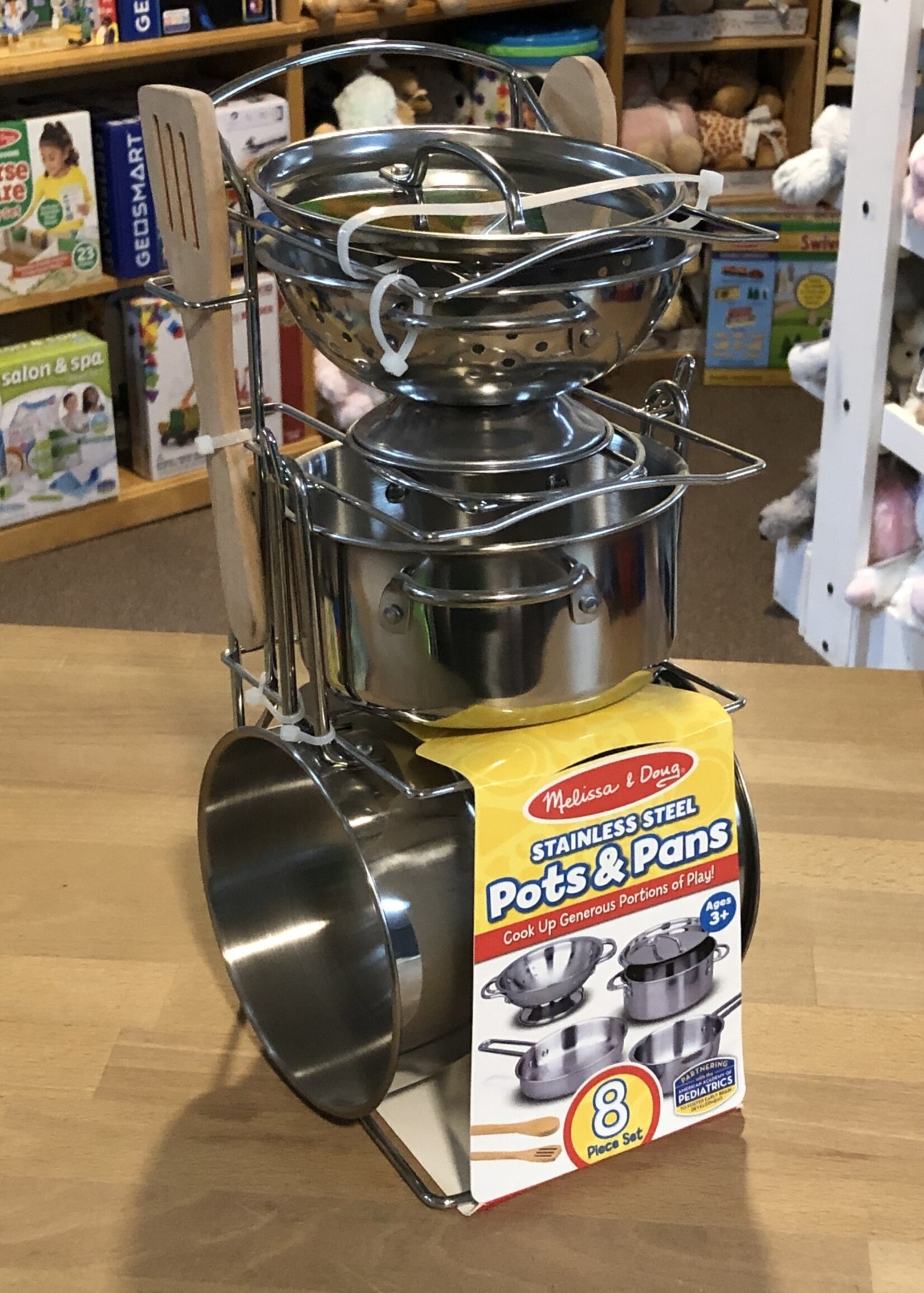 Melissa & Doug Stainless Steel Pots and Pans