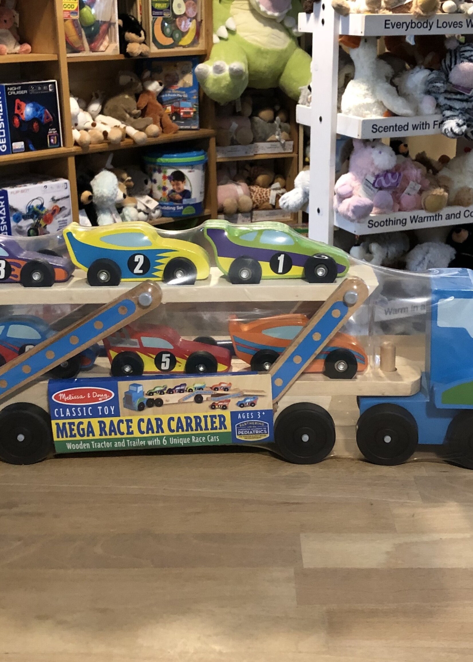 Melissa & Doug Mega Race Car Carrier