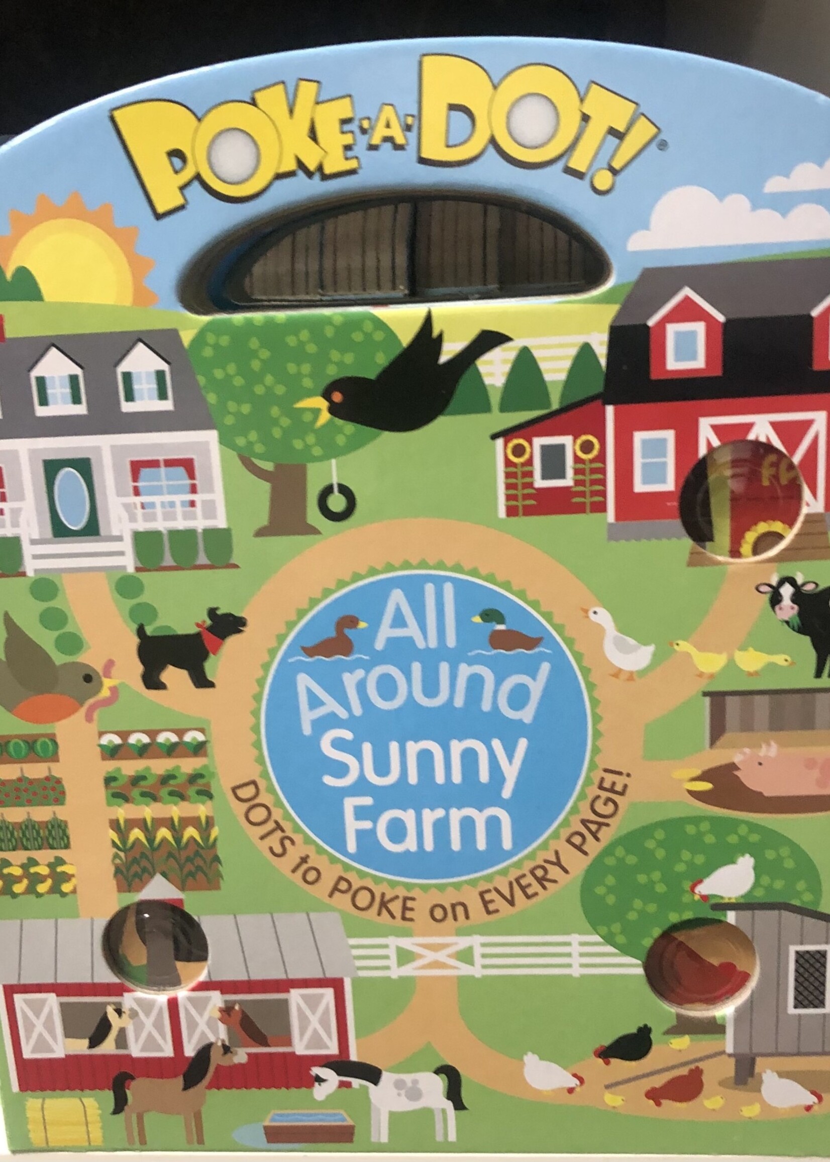 Melissa & Doug Book - Poke-a-Dot! All Around Sunny Farm