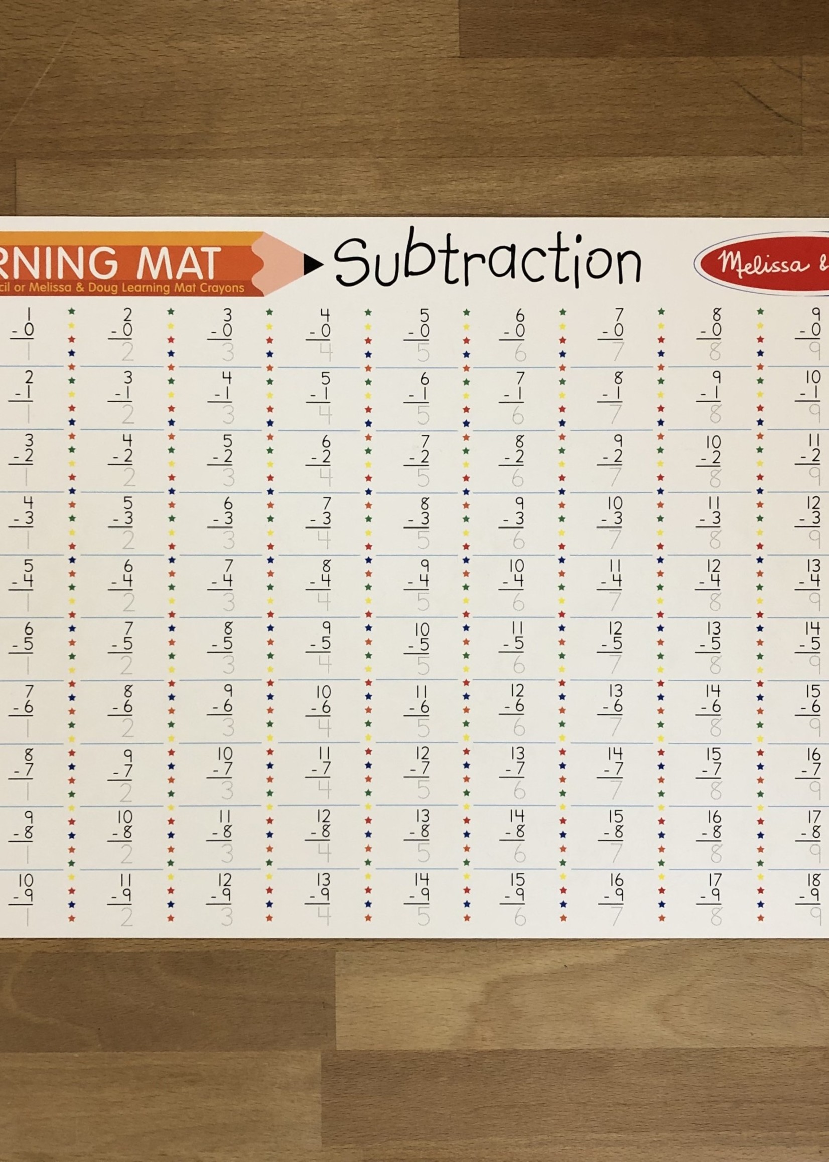 Melissa & Doug Learning Mat - Subtraction