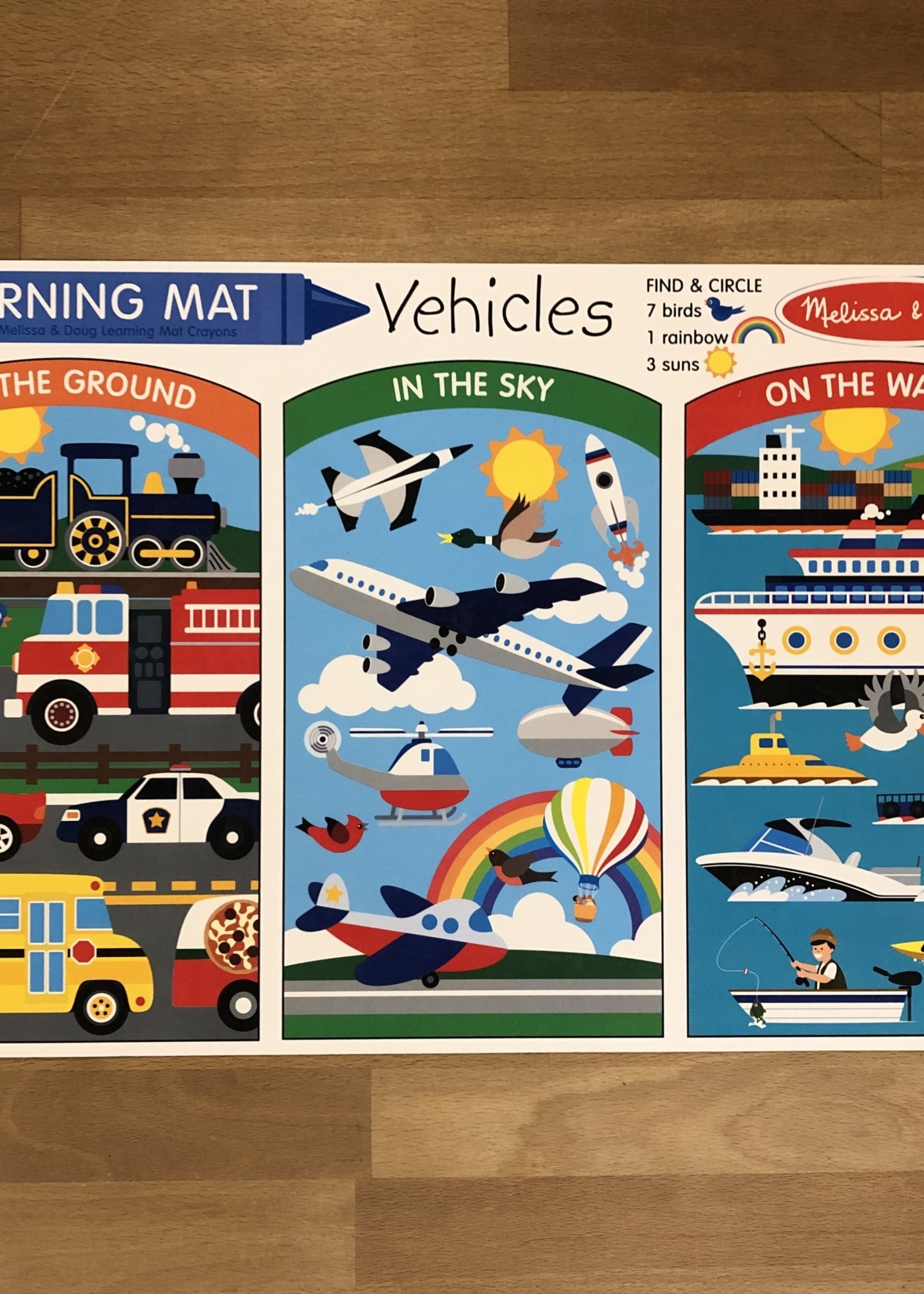 Learning Mat - Vehicles