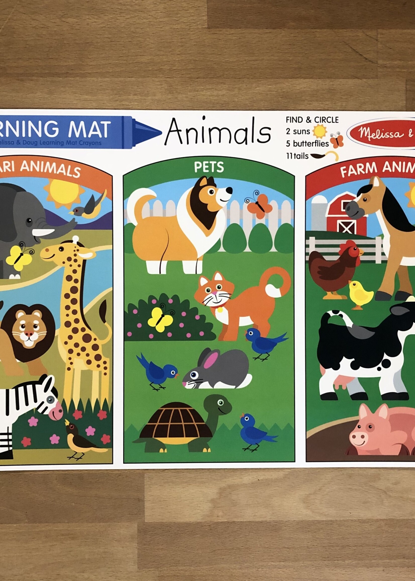 Melissa & Doug Learning Mat - Animals