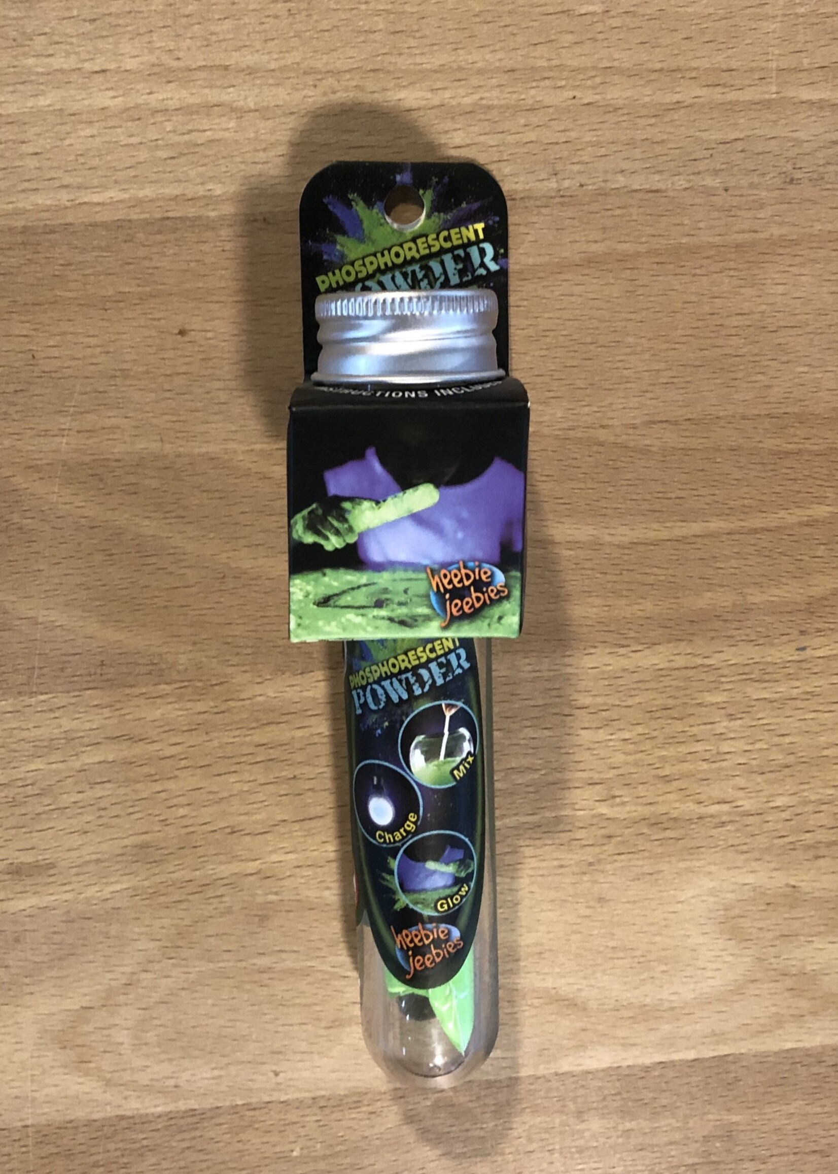 Heebie Jeebies Phosphorescent Powder Test