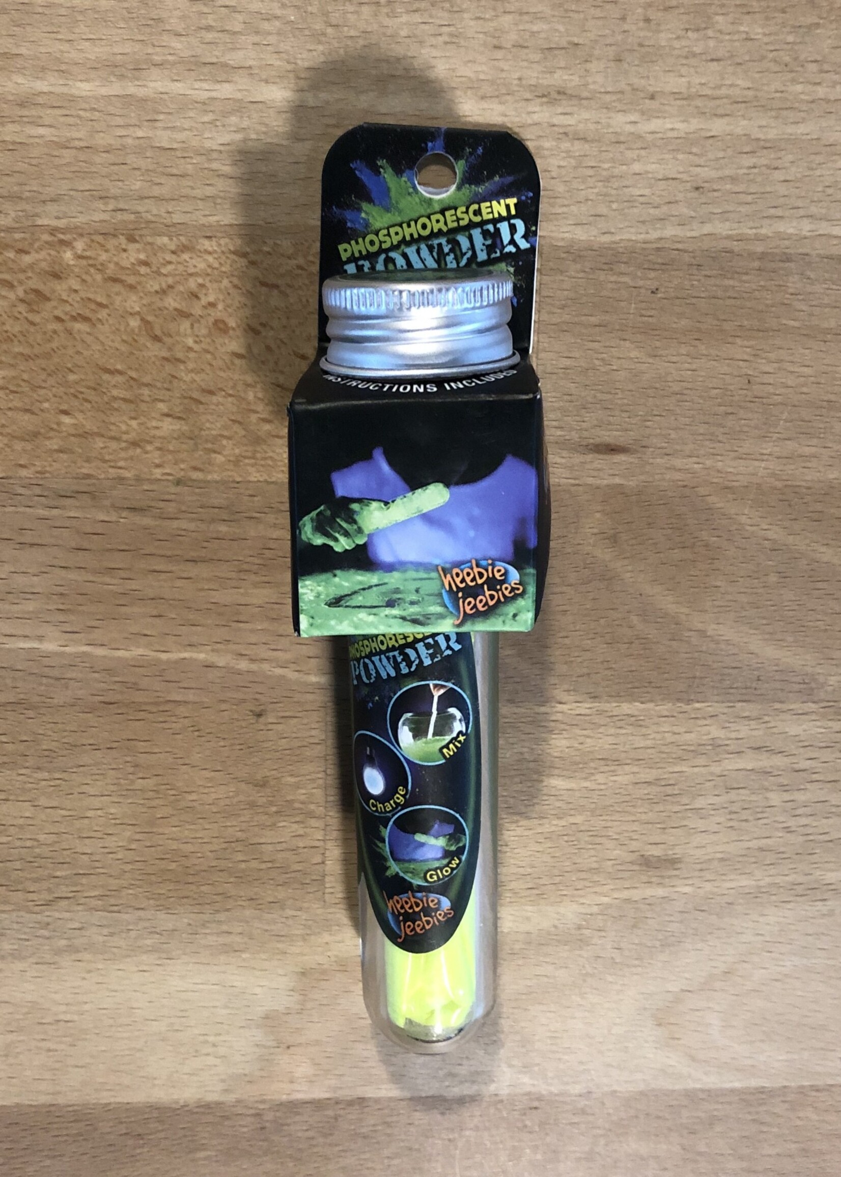 Heebie Jeebies Phosphorescent Powder Test