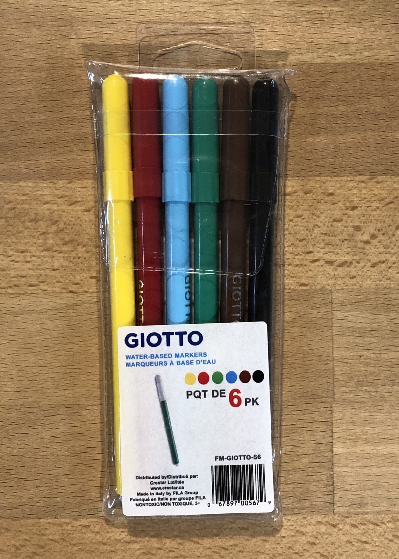 Giotto Water-Based Markers - 6-Pack