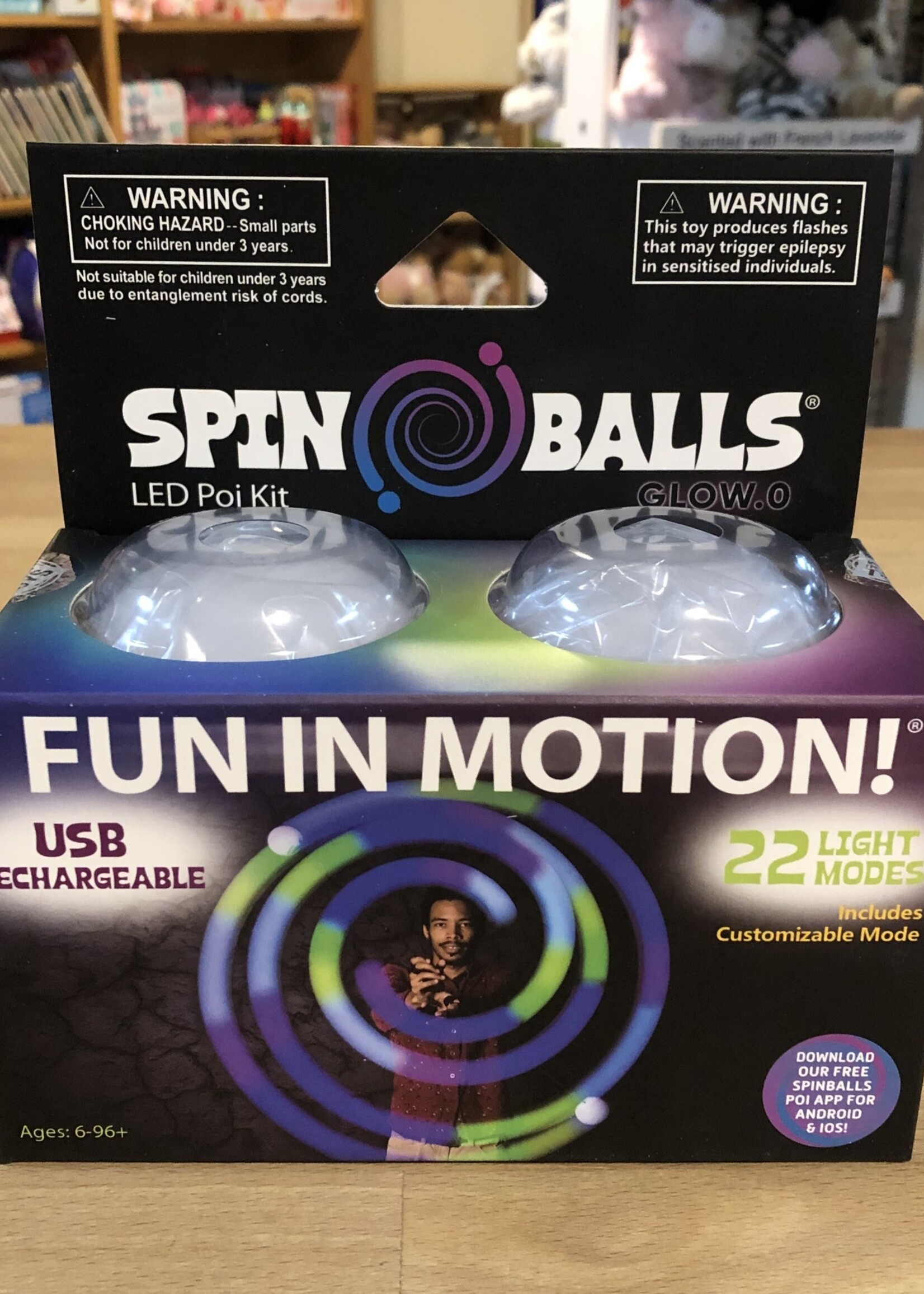 Fun In Motion Toys Spin Balls Glow.0 LED Poi Kit