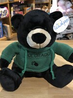 Stuffy - 9” Black Bear w/ Green Fleece, Colorado