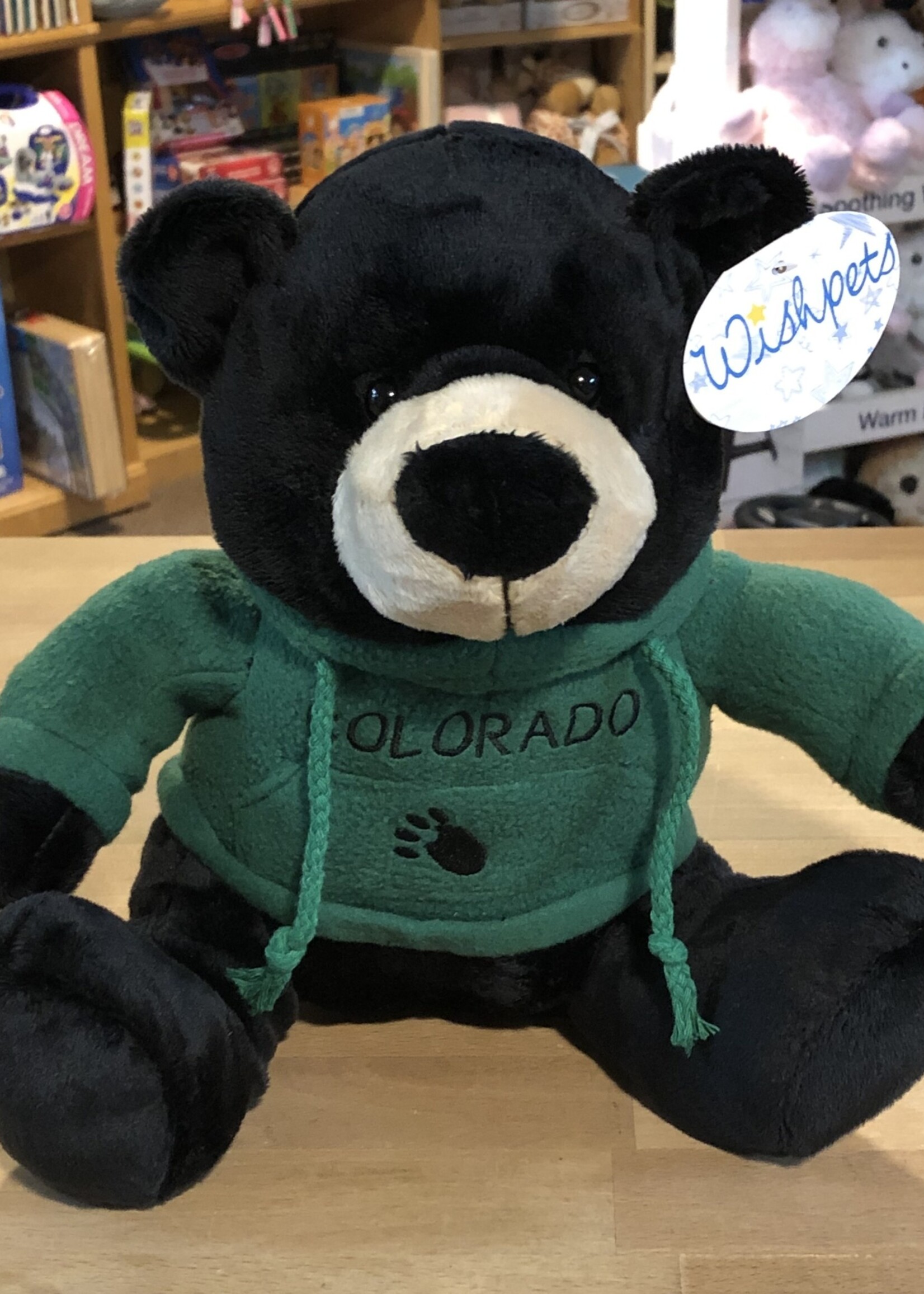 Stuffy - 9” Black Bear w/ Green Fleece, Colorado