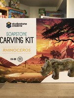 Soapstone Carving Kit - Rhinoceros