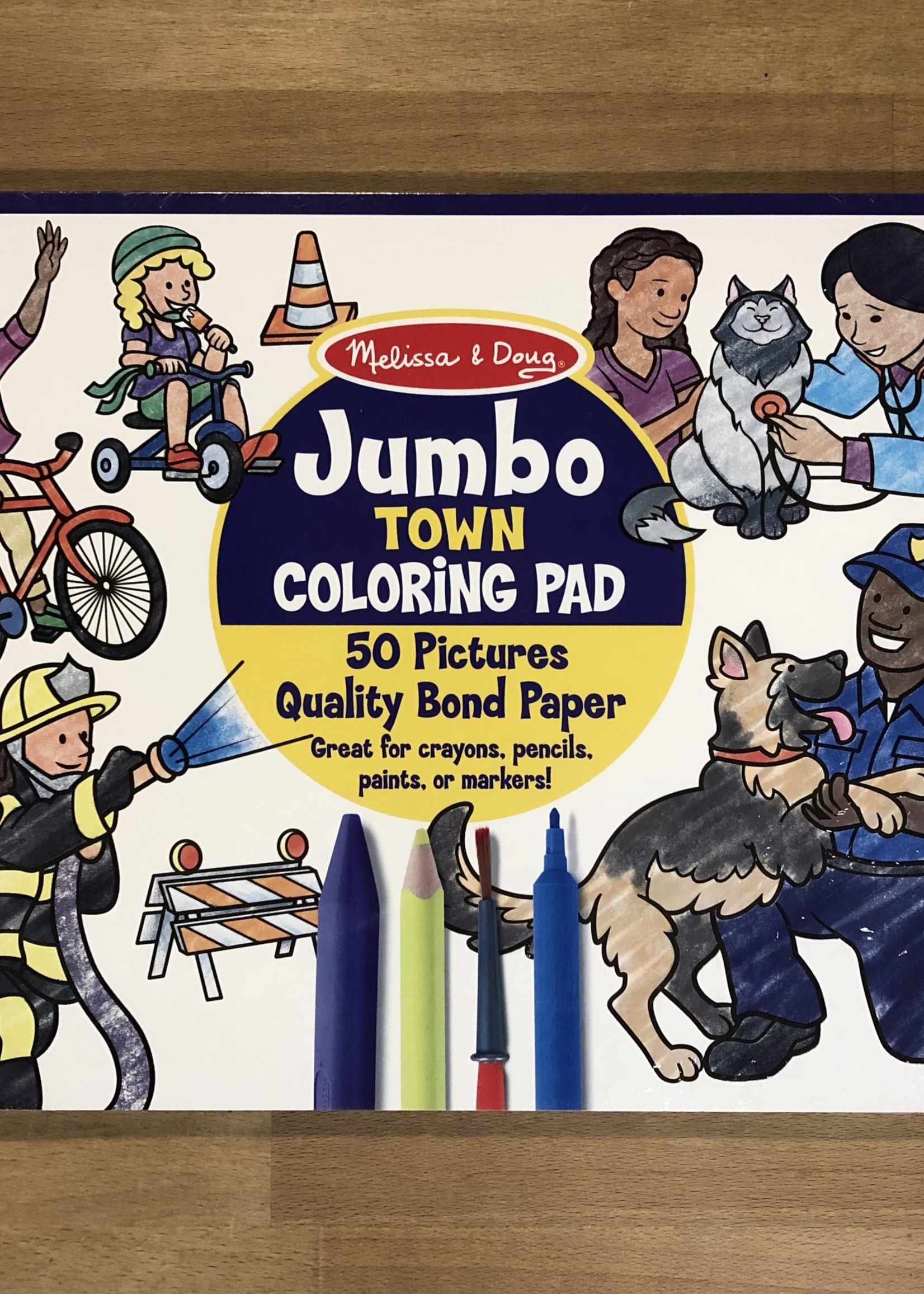 Melissa & Doug Jumbo Coloring Pad - Town