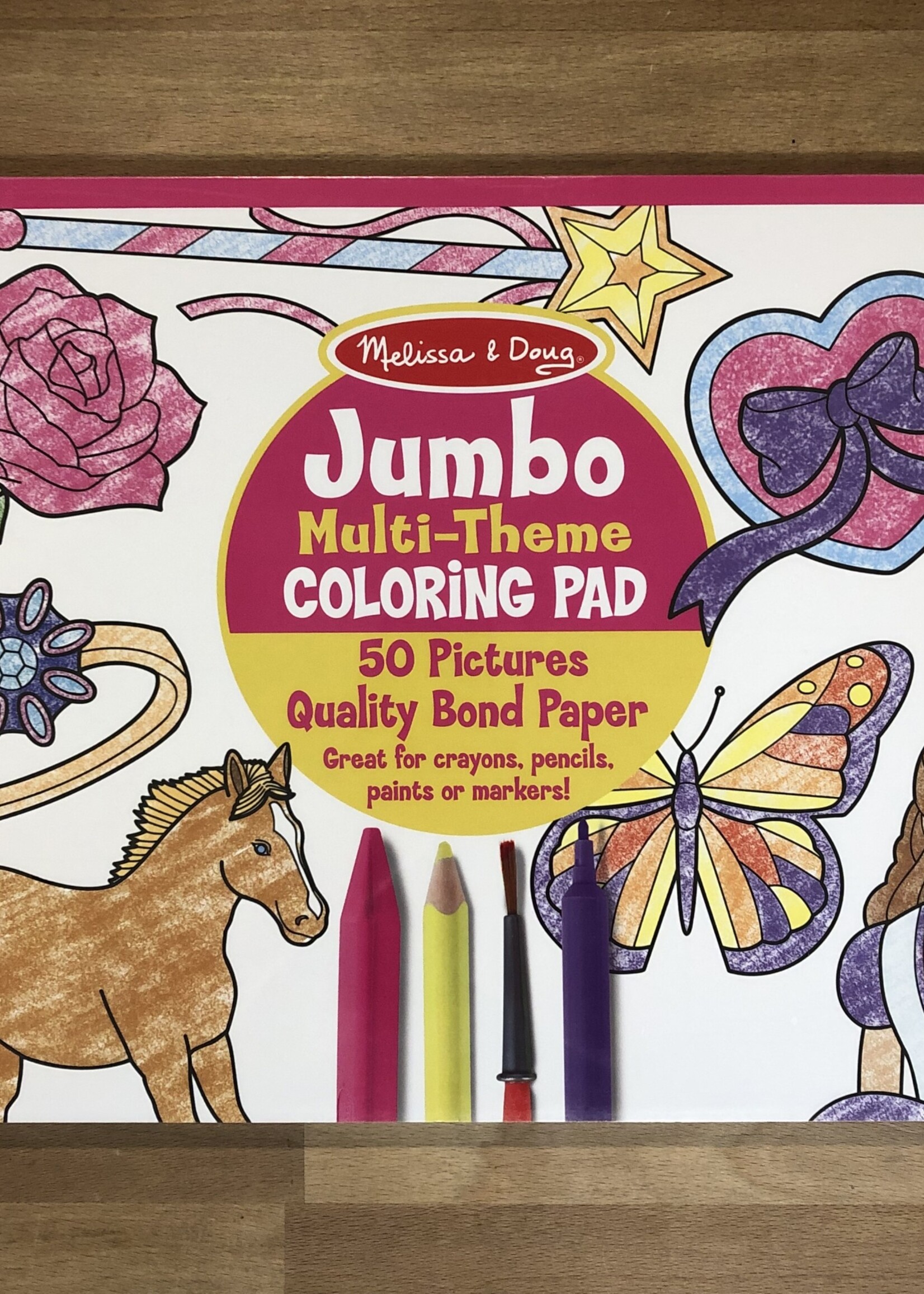 Melissa & Doug Jumbo Coloring Pad - Multi-Theme (11" x 14")