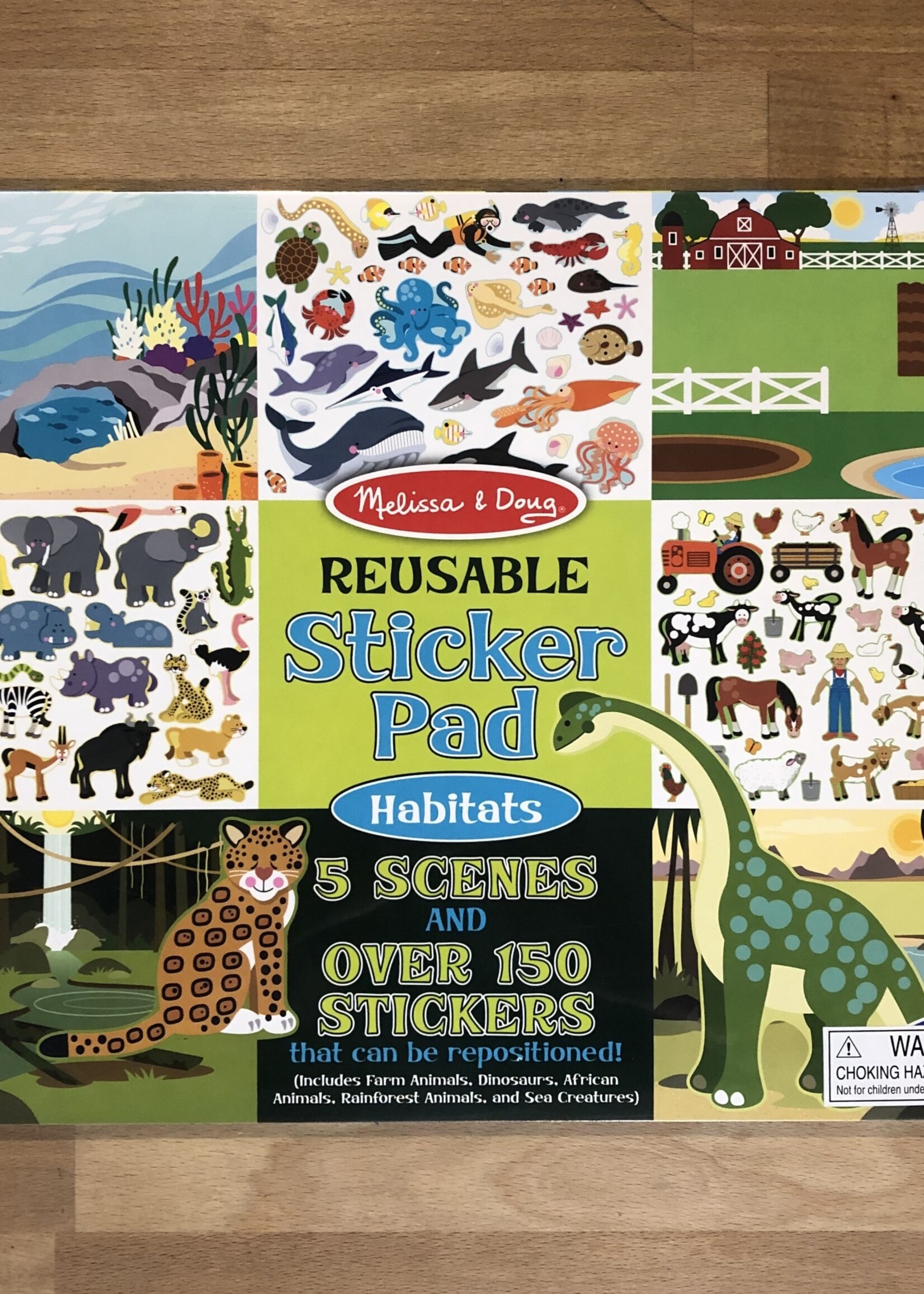 Melissa & Doug Reusable Sticker Pad - Habitats