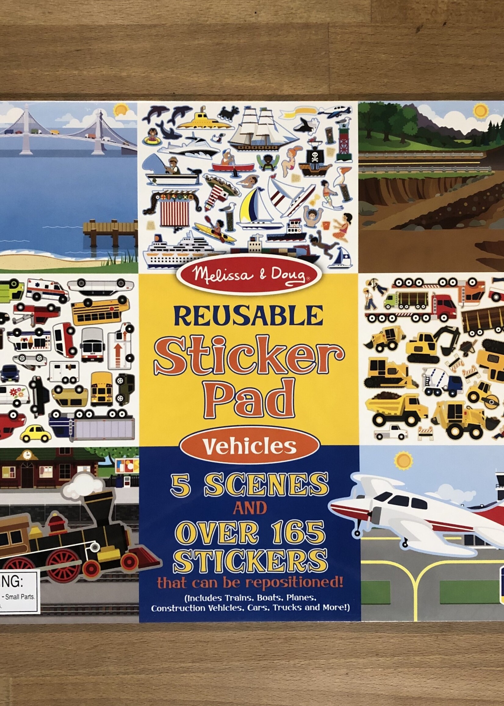 Melissa & Doug Reusable Sticker Pad - Vehicles