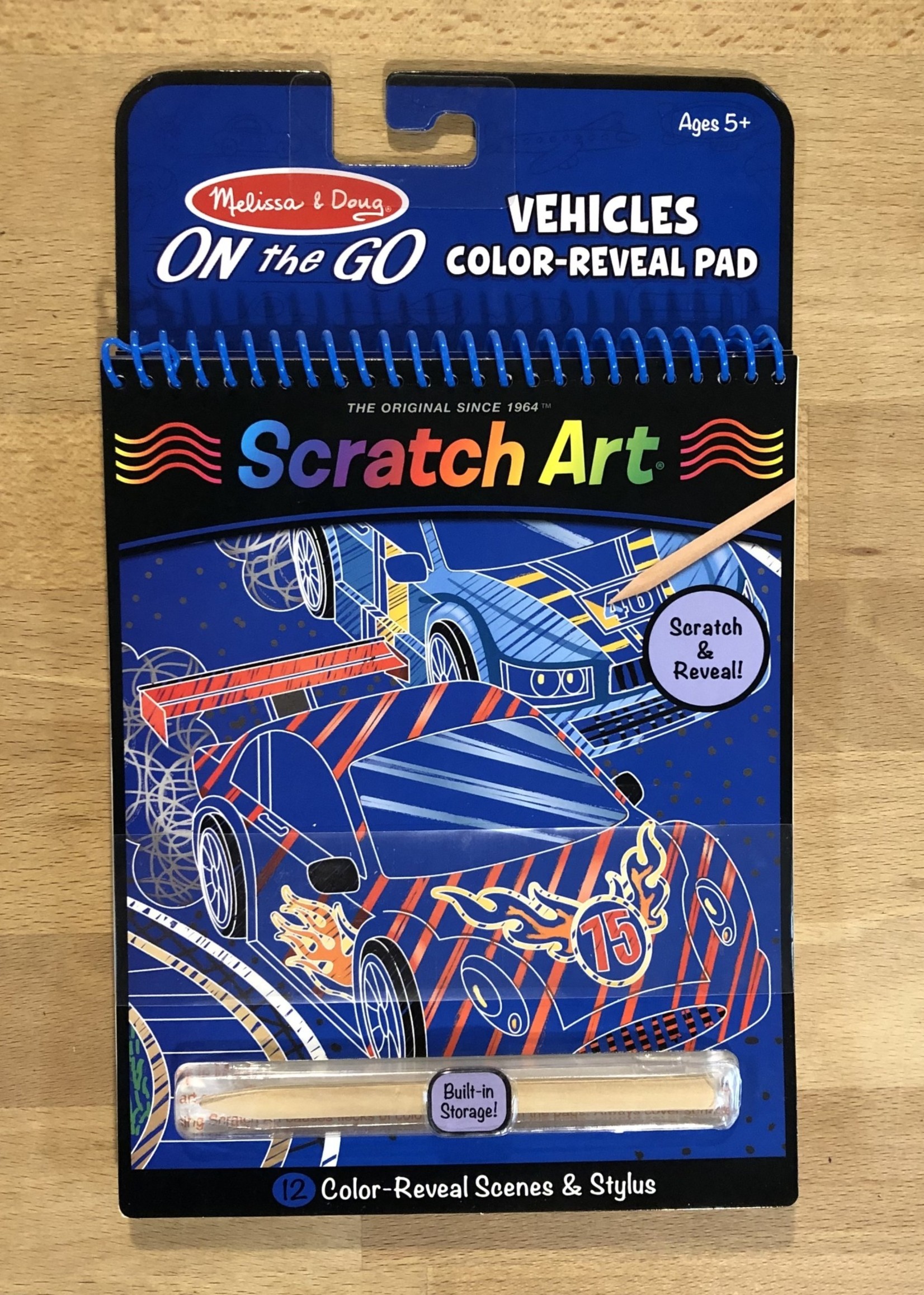 Melissa & Doug Scratch Art - Vehicles Color-Reveal Pad