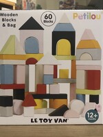 Le Toy Van Building Blocks & Bag - 60 Pc.