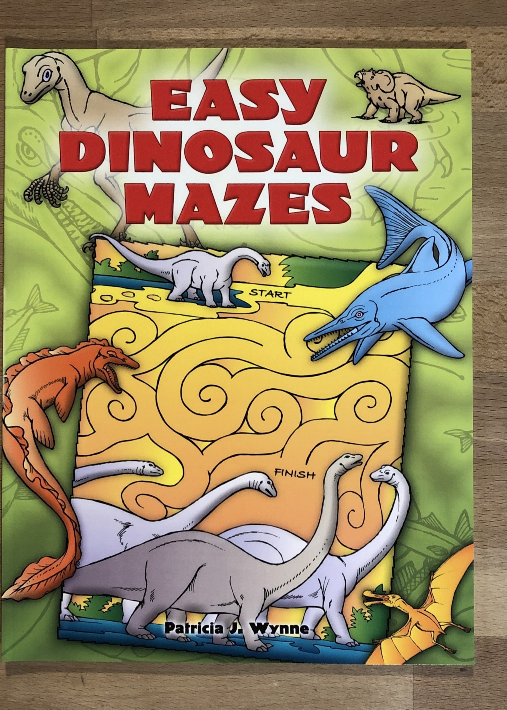 Coloring Book - Easy Dinosaur Mazes