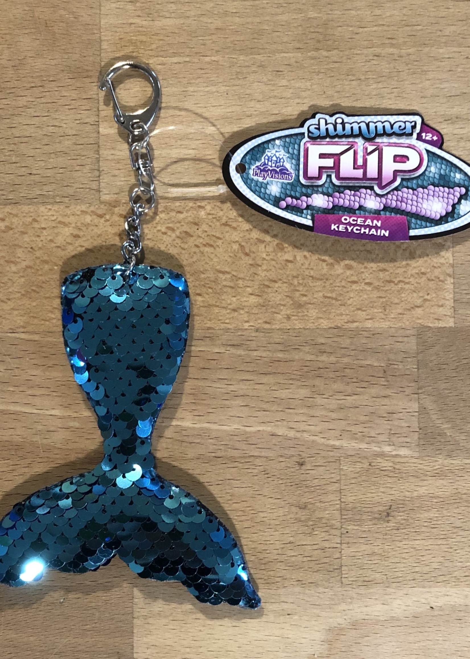 Keychain - Shimmer Flip Ocean