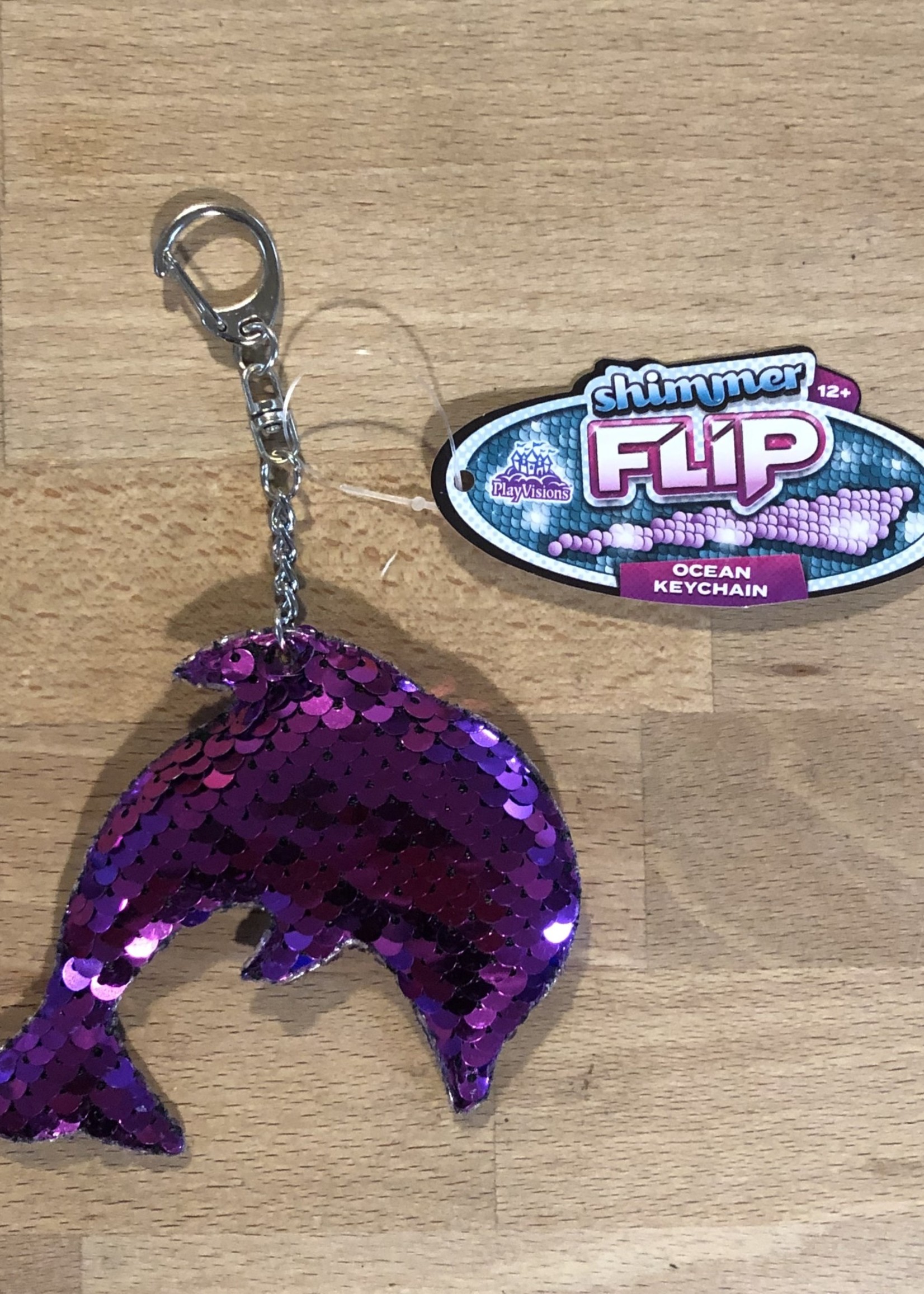 Keychain - Shimmer Flip Ocean