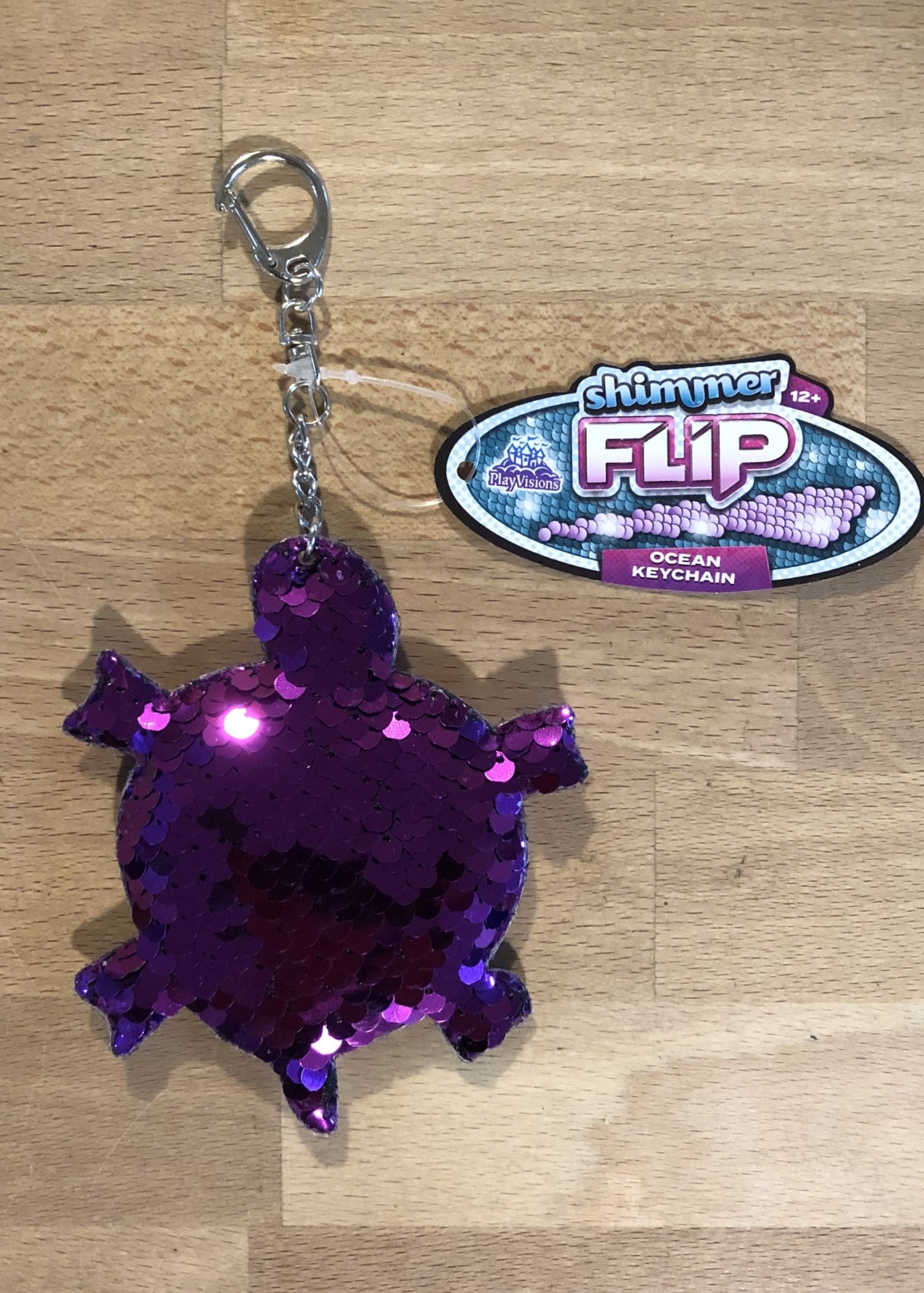 Keychain - Shimmer Flip Ocean