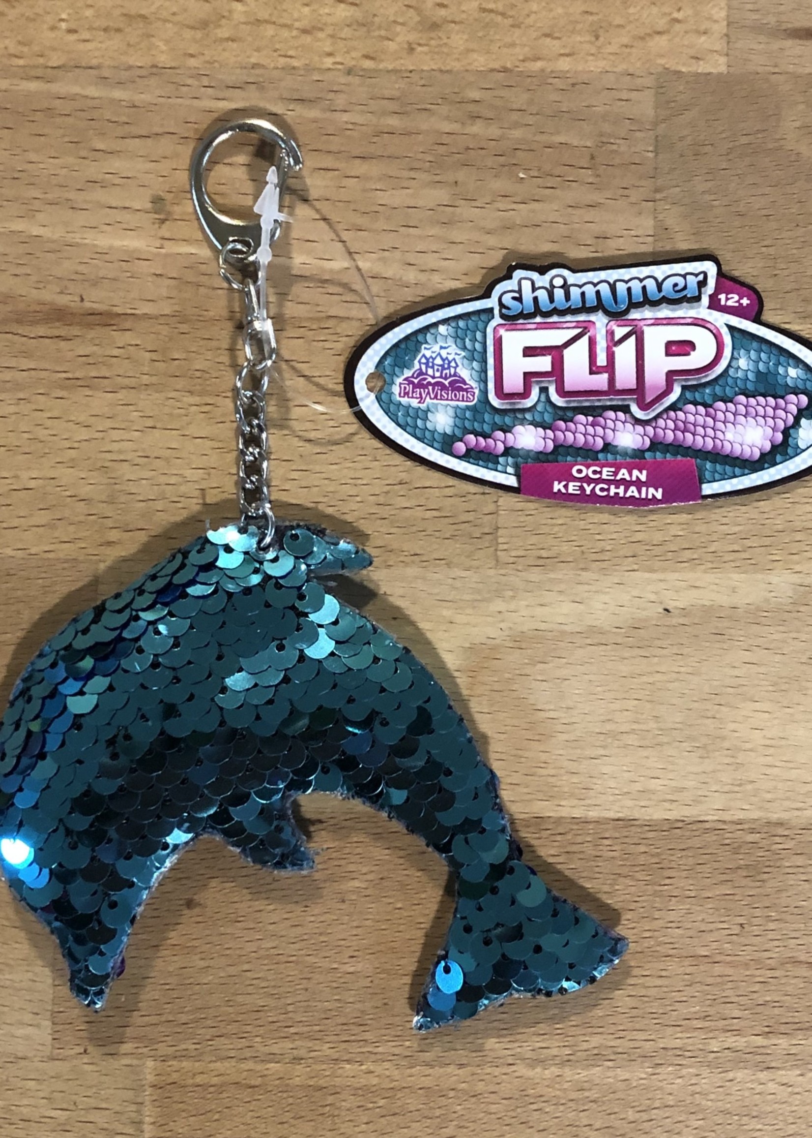 Keychain - Shimmer Flip Ocean