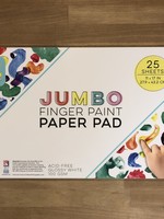 Bright Stripes JR Jumbo Finger Paint Paper Pad, 11”x17”