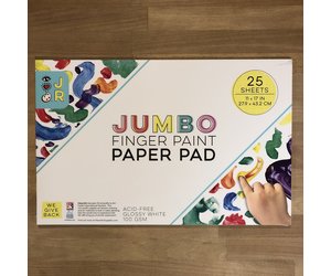 JR Jumbo Finger Paint Paper Pad, 11”x17” - O'Toys