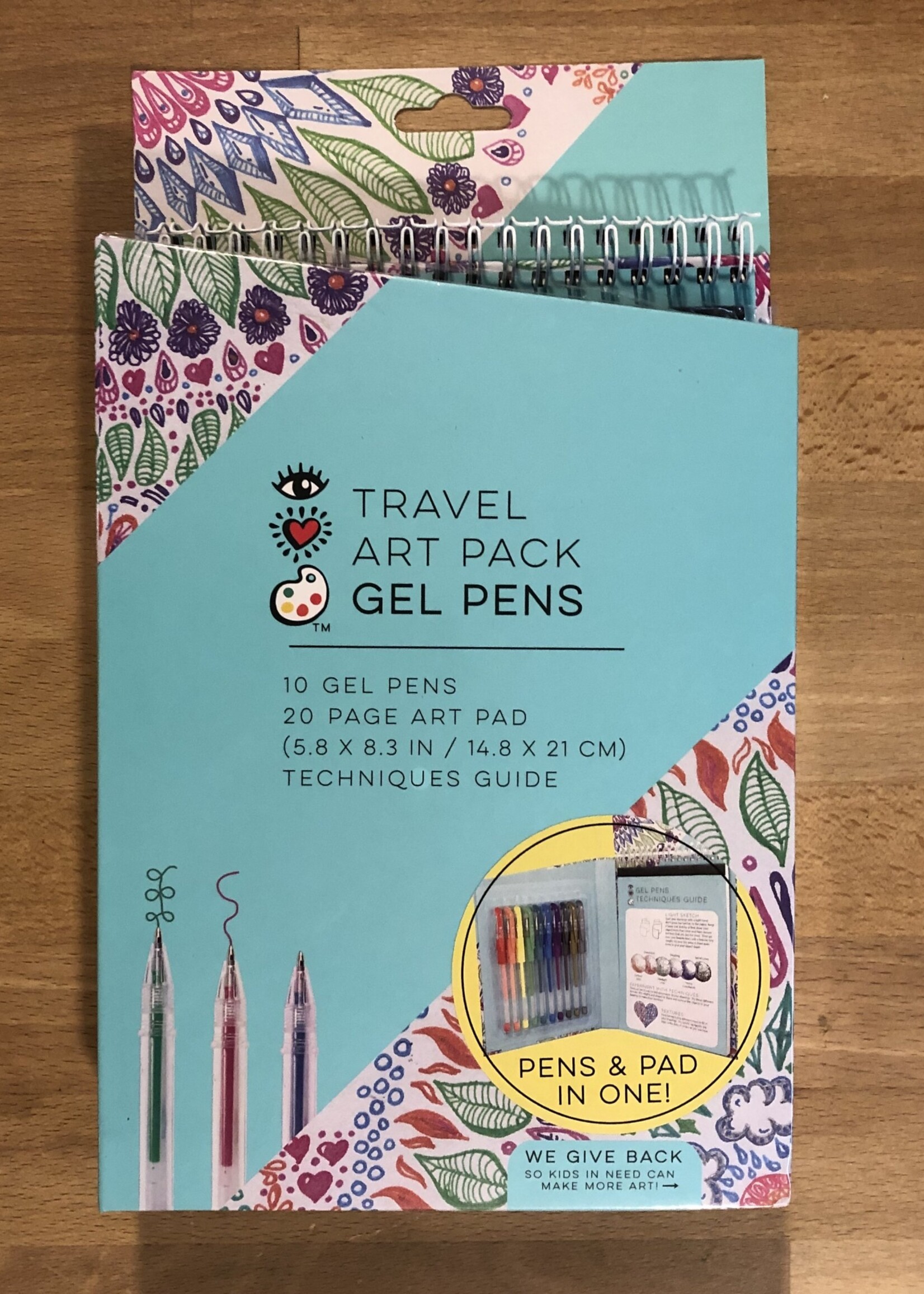 Bright Stripes Travel Art Pack Gel Pens