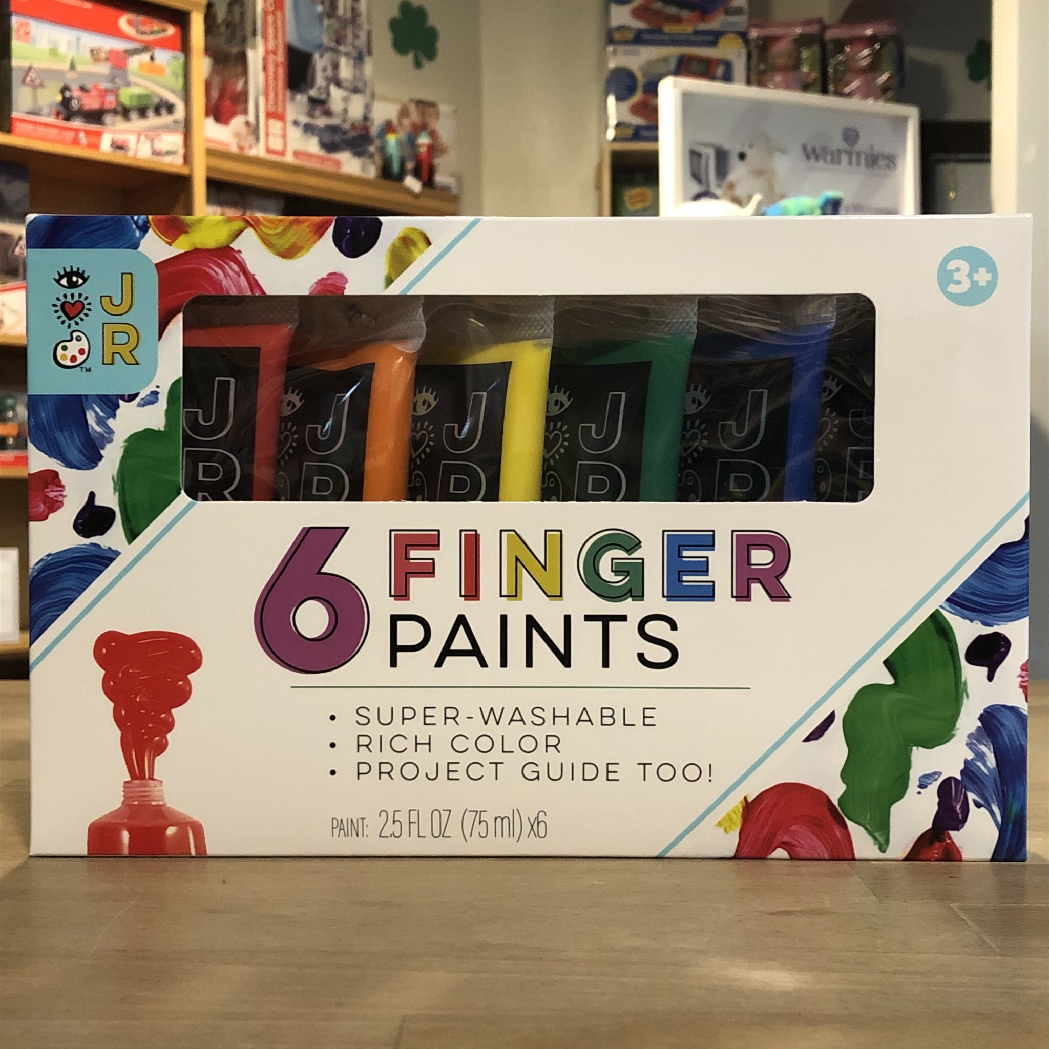 JR 6 Washable Finger Paints - O'Toys