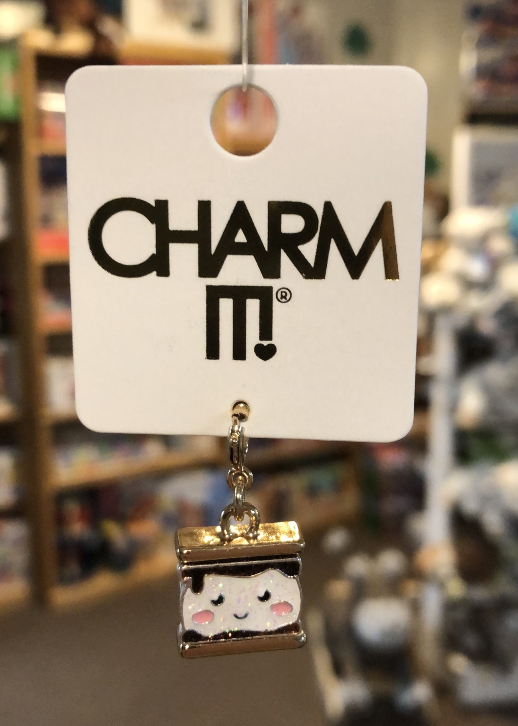 Charm It Charm It! - Gold Glitter S’mores Charm