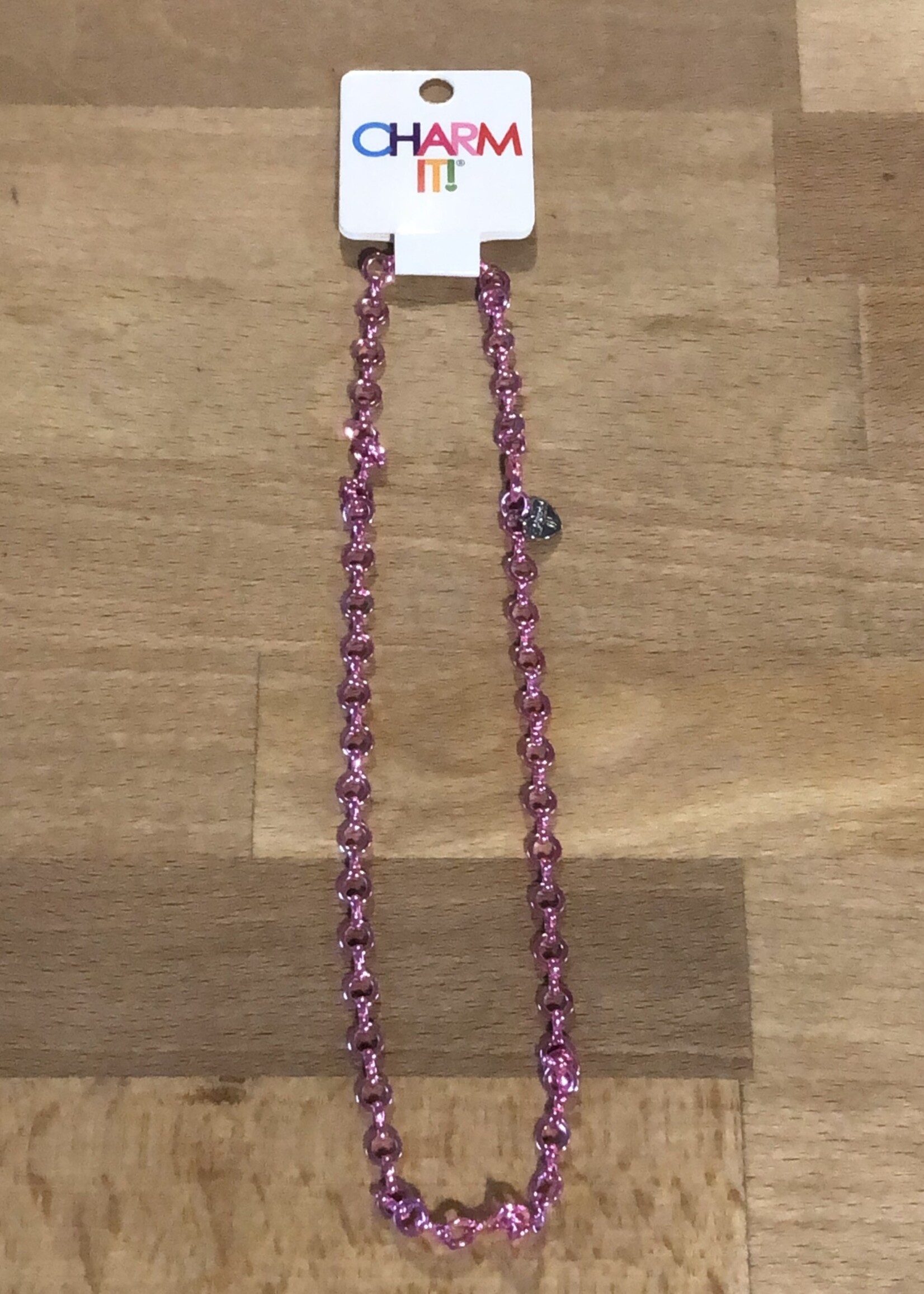 Charm It! Charm It! - Pink Chain Necklace