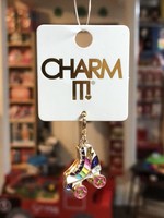 Charm It Charm It! - Gold Rainbow Roller Skate Charm