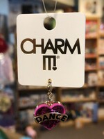 Charm It Charm It! - Gold Glitter Dance Heart Charm