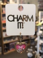 Charm It Charm It!  - Gold Heart Shaker Charm