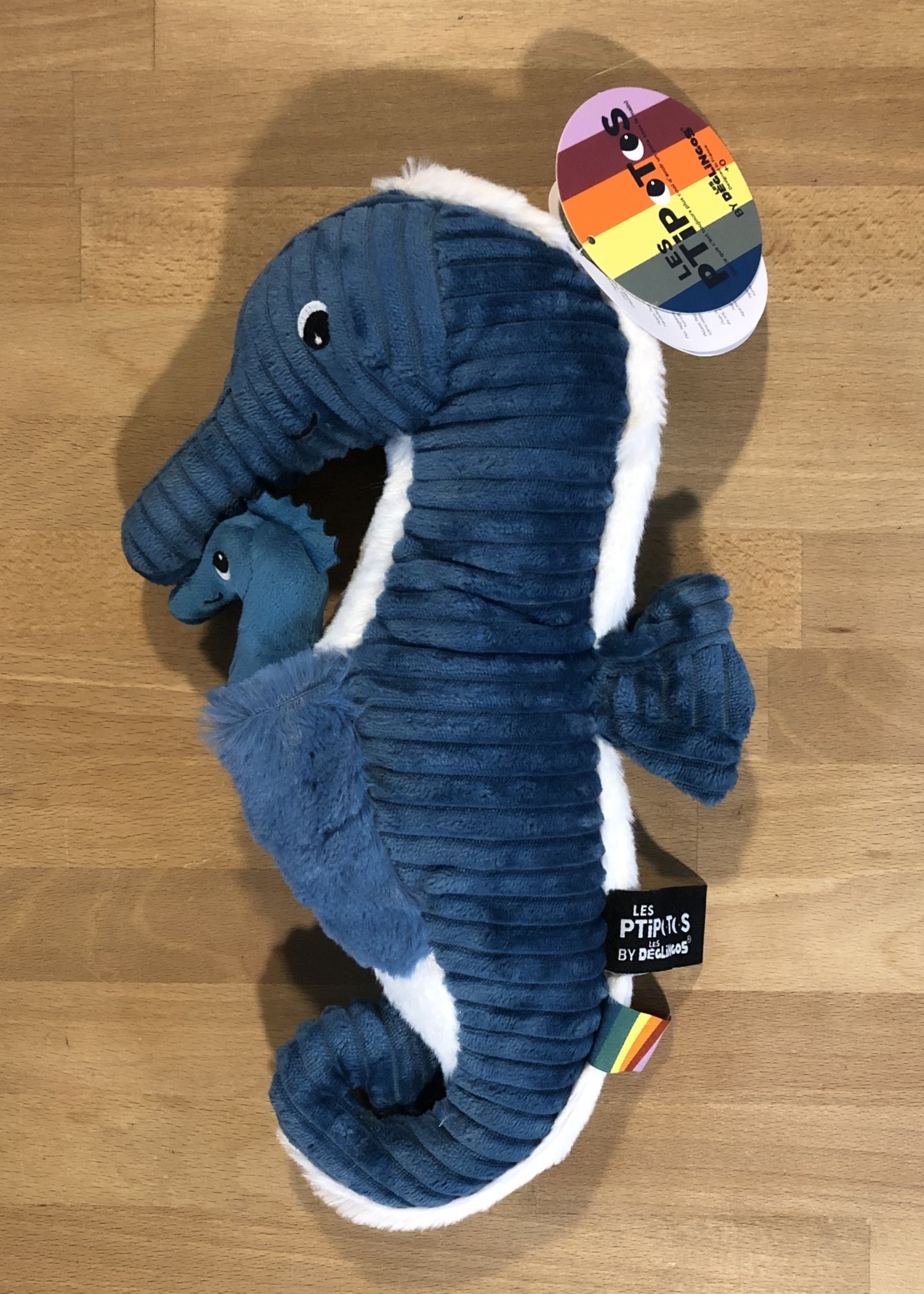 Stuffy - Blue Seahorse w/ Baby (Ptipotos)