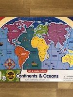 Puzzle - Lift & Learn Continents & Oceans