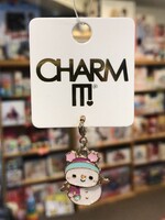 Charm It! Charm It! - Gold Swivel Snowman Charm