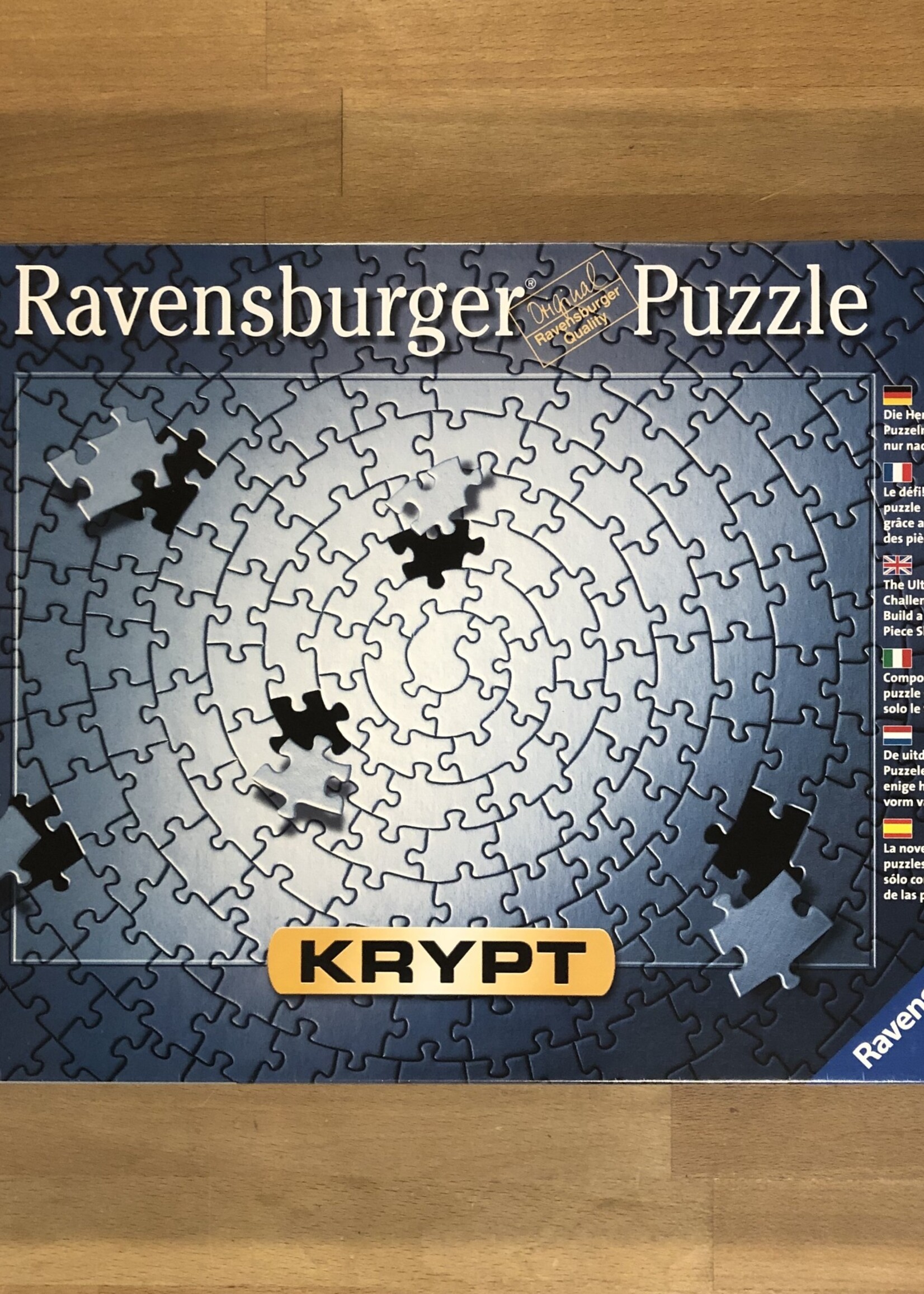 Ravensburger Puzzle - Krypt Silver 654 Pc.