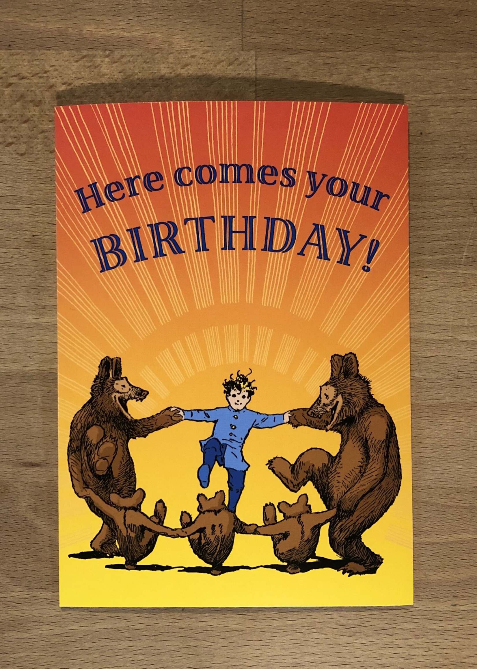 Greeting card, Here Comes Your Birthday Card