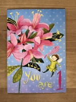 Greeting card, Kids Bday Card - Sweet Fairy 1st