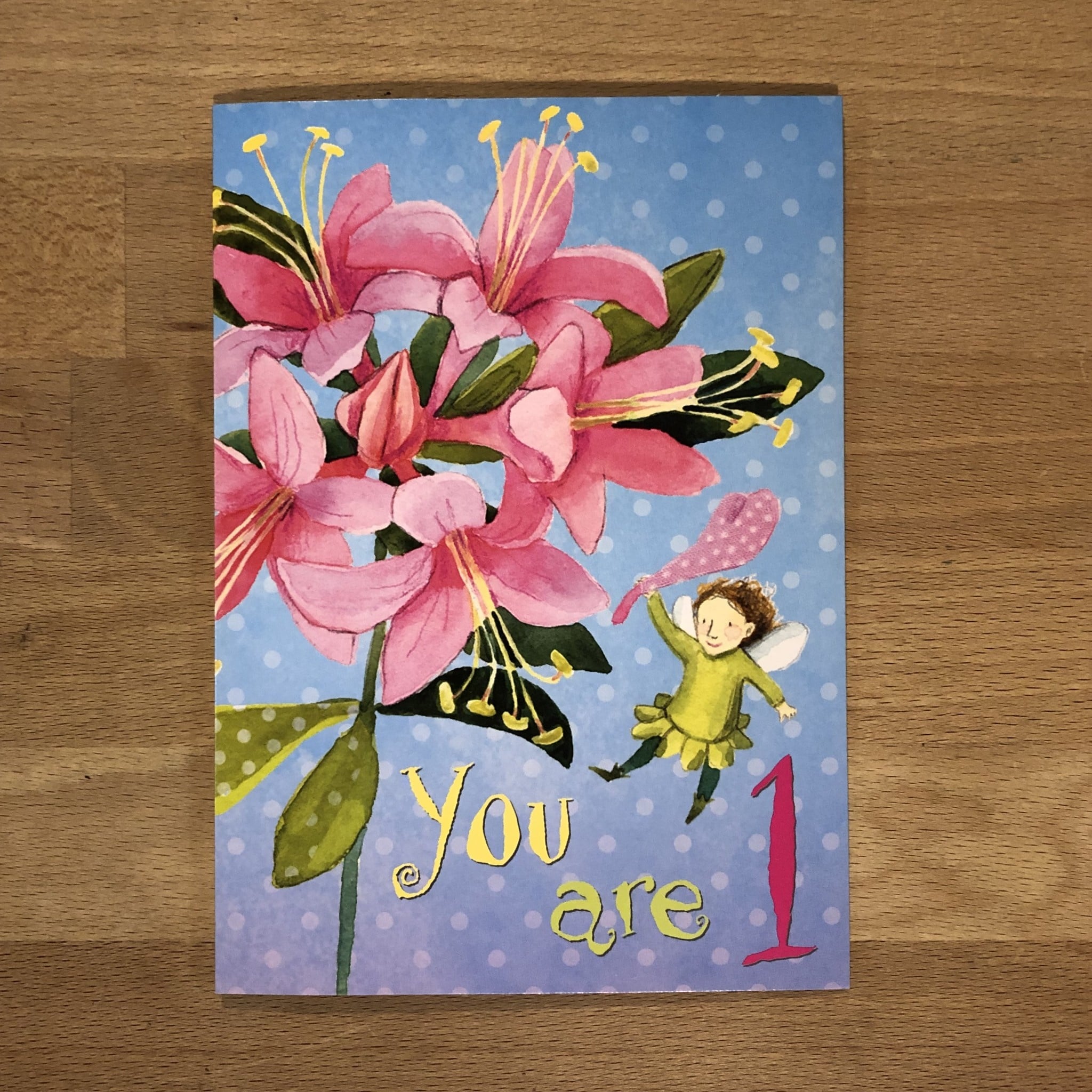 Greeting card, Kids Bday Card - Sweet Fairy 1st