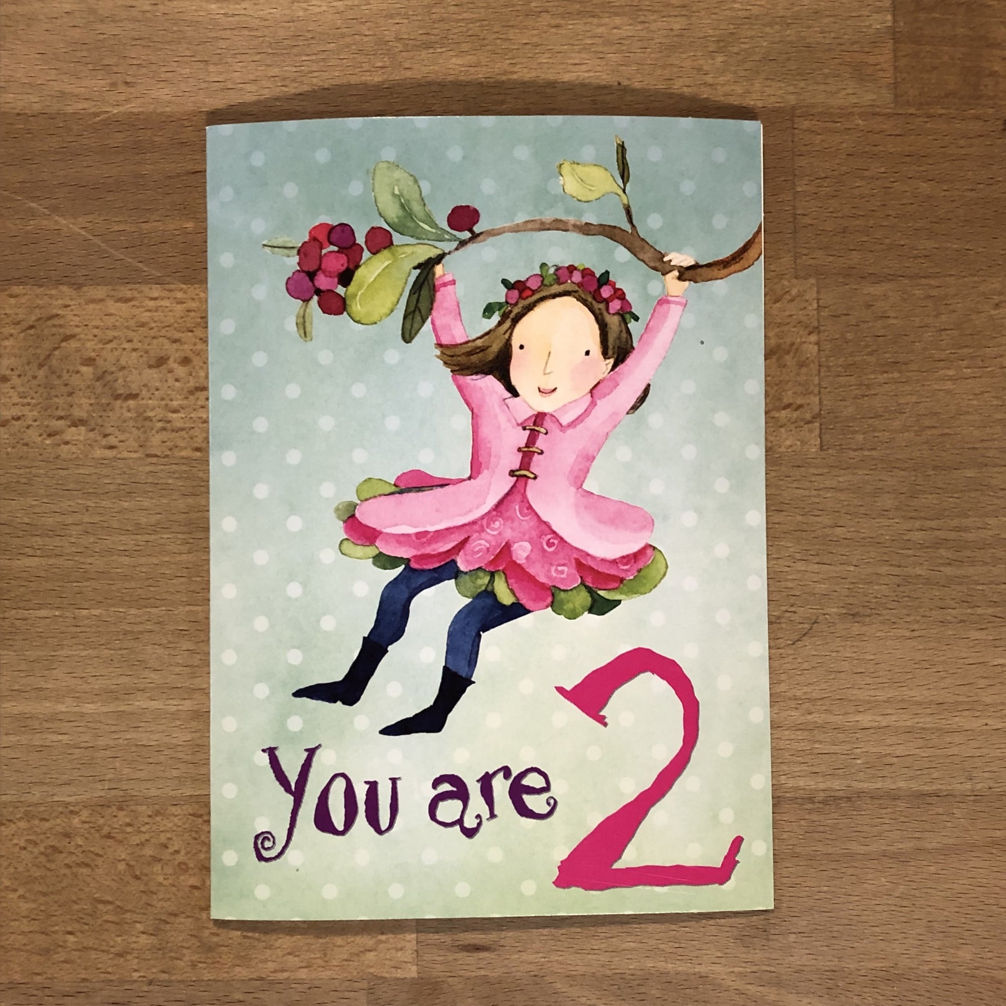 Greeting card, Kids Bday Card - Sweet Fairy 2nd