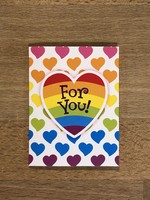 Mini Cards - Rainbow Hearts