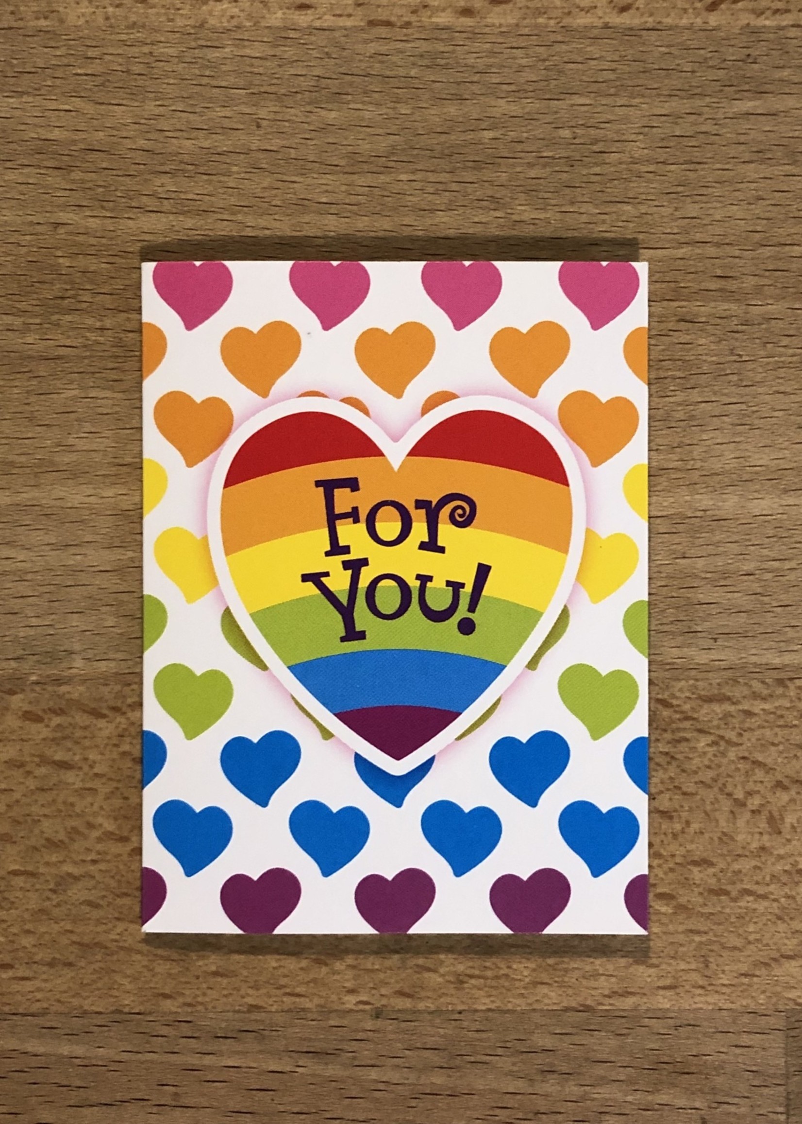 Mini Cards - Rainbow Hearts